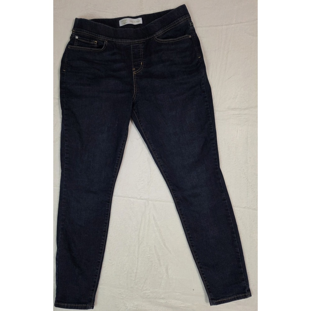 Signature by Levi Strauss Gold Label Womens 16M Pull-On Skinny Jeans Dark Wash